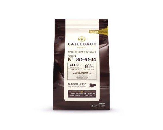 Chocolat fondant 80% en callets 2.5kg (80-20-44)