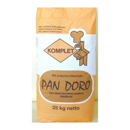 KOMPLET PAN DORO MIX 100% WHITE BREAD 25KG  BAG