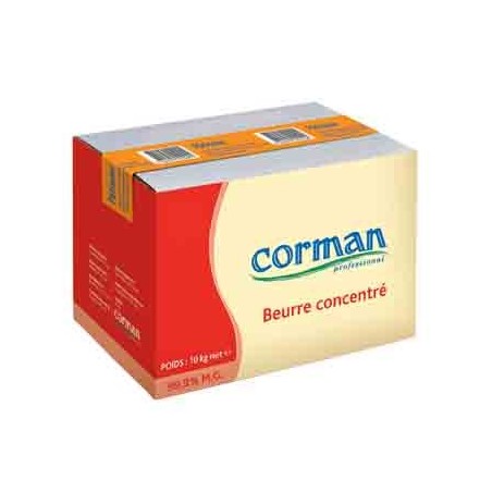 CORMAN BUTTER CONCENTRATE 99% BUTCAR PASTRY 10KG CAROTENE 0029097 - 26851401  KG