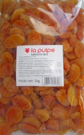 WHOLE DRIED APRICOTS MAITRE PRUNILLE 1 KG  BAG