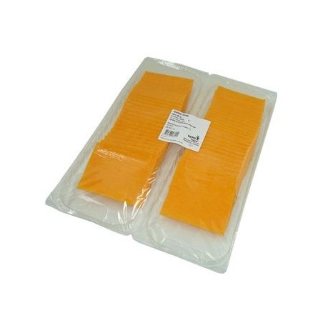 RED CHEDDAR CHEESE SLICED 10/10 VEPO CHEESE 6X1KG (50X20GR)  KG