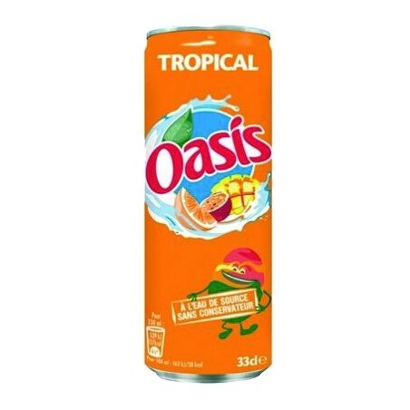 OASIS TROPICAL 24 X 33CL CAN  TRAY ON/ORDER