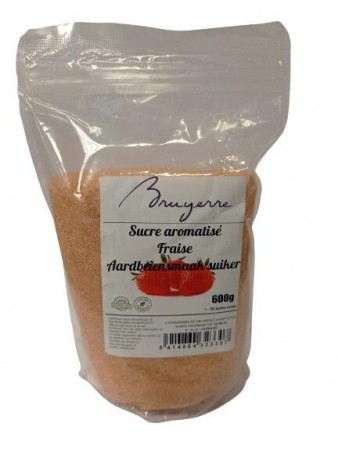 SUCRE BARBE A PAPA AROMATISE FRAISE BRUYERRE600GR 