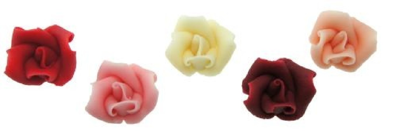 ASSORTED MARZIPAN ROSES 35 PIECES  BOX