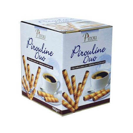 BISCUITS CIGARETTES PIROULINE DUO CHOCOLATE 120X2PIECES  BOX