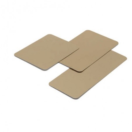CAKE BOARD GOLD FOR LOG BOX 16 X 13 CM PER 50 PIECES FOSTPLUS INCLUDED  PACKAGE