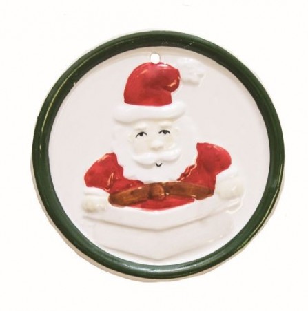 + ROND COUGNOL FAIENCE PERE NOEL Ø 9CM50 PICES