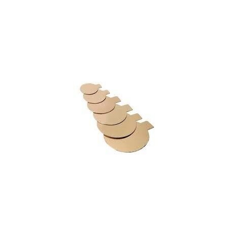 CAKE BOARD ROUND GOLDØ 07CM 250 PIECES FOSTPLUS INCLUDED  BOX