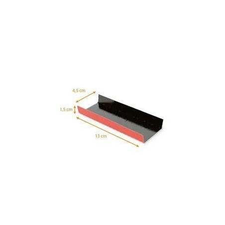 CAKE BOARD RECTANGULAR ORANGE & BLACK 5.5 X 9 CM 250 PIECES FOSTPLUS INCLUDED  PACKAGE