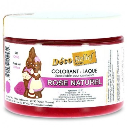 POWDERED LACQUER DYE FOR PINK CHOCOLATE 100GR