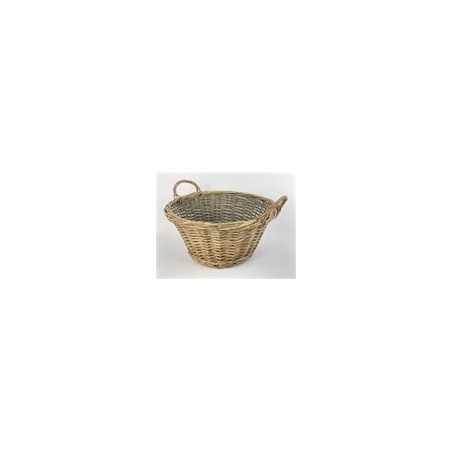 WICKER BASKET WITH 2 HANDLES "WILLOW" Ø 32CMH 16CM 