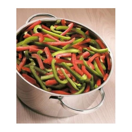 MIXED PEPPERS IN STRIPS PINGUIN 4X2,5KG  BAG