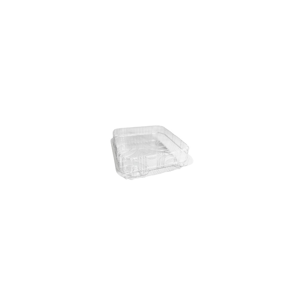 PATIPACK SQUARE PASTRY BOX 16,5X16,5X6,5CM VENTILATED HINGED LID 320PCS 