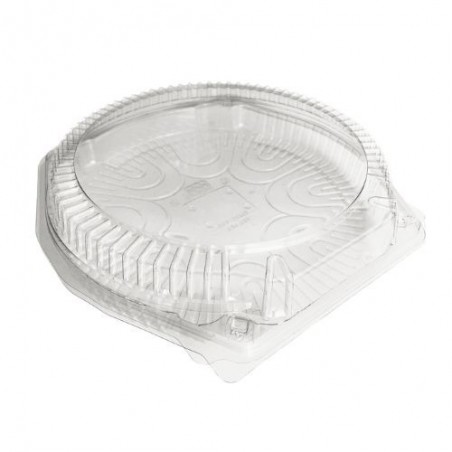 PATIPACK ROUND PASTRY BOX Ø23,5X5CM HINGED LID WITHOUT VENTILATION 210PCS 