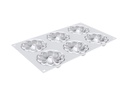SILIKOMART KIT 3D TARTE RING BLOOM Ø 76,5MM HT17MM 6 CERCLES + MOULE 6 EMPREINTES 