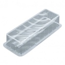 BUB52A MOULE A BUCHE COURTE TORSADEE EN PVC 25X7X6CM 6PCES 