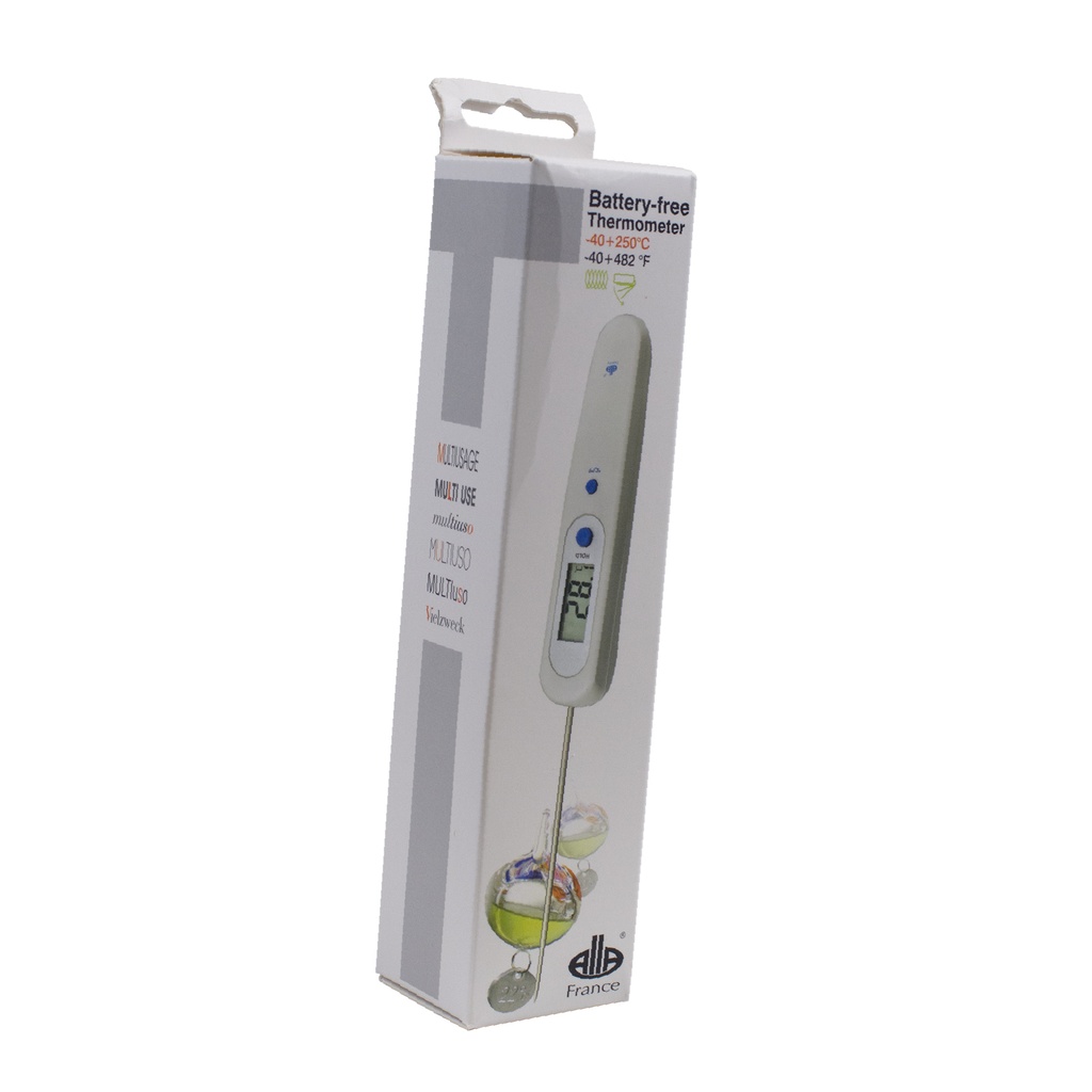 ALLA THERMOMETRE DIGITAL SANS PILES A/SONDE INOX 140MM  DE -40° A +250°