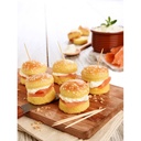 ❄️BURGARD - MINI BRIOCHETTES 20PCS SAUMON FUME ET FROMAGE RAIFORT **CARTON DE 40PCS**