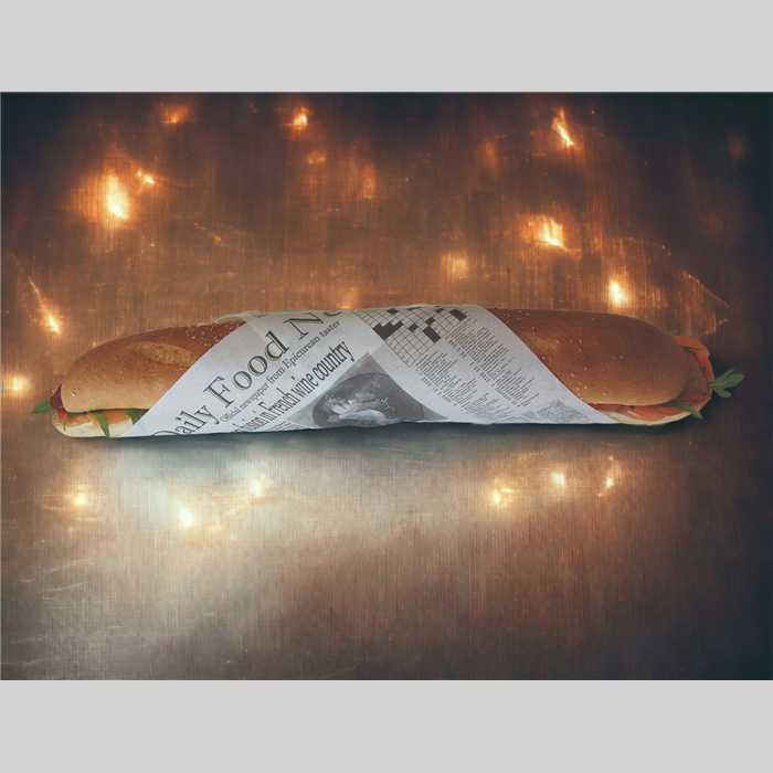 FEUILLES SNACKING WRAP 31 x 28.5 CM PAQUET DE 500PCS