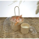 POT EN CARTON KRAFT 30ML PAQUET DE 50PCS **SANS COUVERCLE**