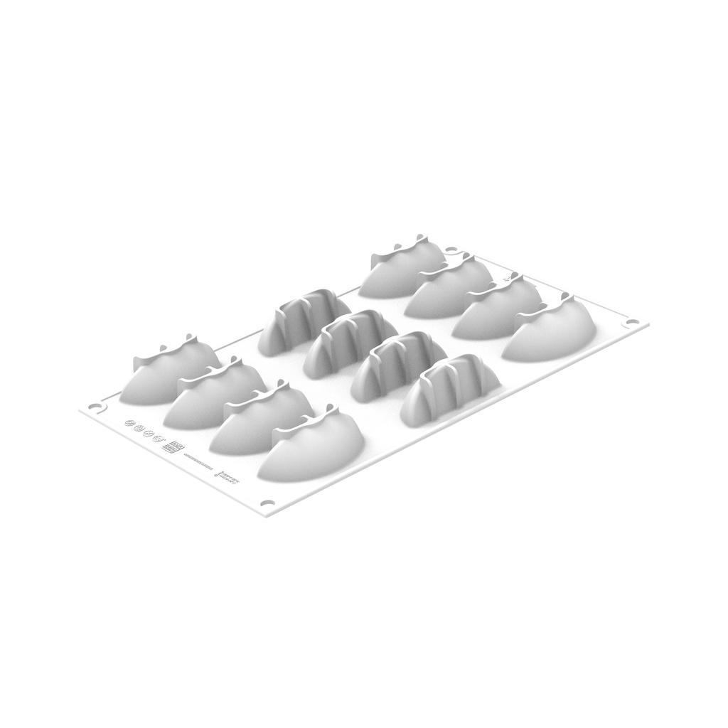 MOULE SILIKOMART MARITOZZO 135 - SET 2 SILICONE MOULDS N.6 ø68 HT 40 MM + N.12 68 X 31MM HT 25 MM