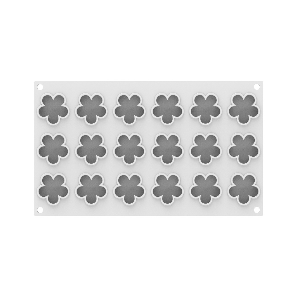 MOULE SILIKOMART FIORE XS 13 - SILICONE MOULD N.18 ø42 H 15 MM