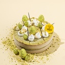 2069987 OEUF MACHA GREEN AVEC DES TÂCHES 3D 3,8 x 2,4 CM 96PCS ***S/CDE***