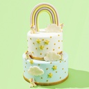 1041919 KIT ARC-EN-CIEL EN SUCRE 13CM, 7 x 5CM ET 2CM - 18PCS ***S/CDE***