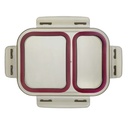 LACOR ECOINOX BOITE HERMETIQUE 2 COMPARTIMENTS1250ML RECT 20.5X15.5XH7.5CM COUVERCLE PP (copie)