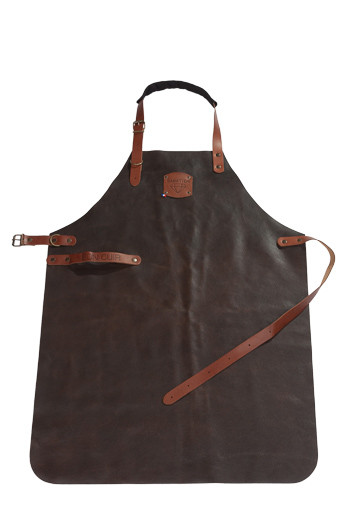 SABATIER TABLIER CUIR CHOCOLAT HAUTEUR 82CM