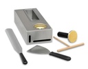 KIT INOX DE RANGEMENT POUR CRÊPIERE 490 x 150MM HT 90MM