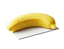 MOULE SILICONE TROMPE L'OEIL - BANANE 12 x 8CM HT 3CM 125ML 