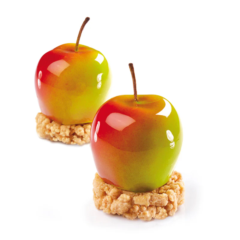 PAVOFLEX - MOULE TROMPE L'OEIL 40 x 30 CM - POMME - DIAM 55MM HT 48MM 90ML - 20 EMPREINTES