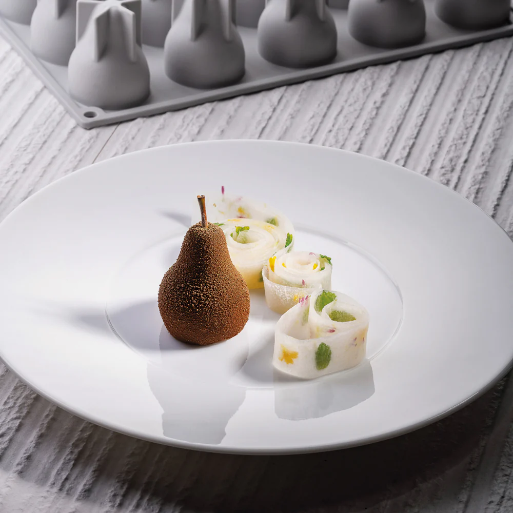 PAVOFLEX - MOULE TROMPE L'OEIL - NOIX - DIAM 38MM HT 16MM 8ML - 18 EMPREINTES