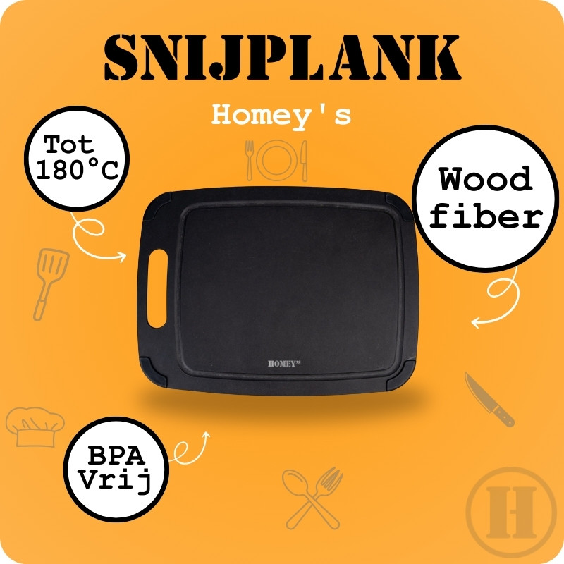 HOMEIJ PLANCHE NOIR FIBRE DE BOIS 29.8X23.5