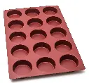 MAE - MOULE CYLINDRE SILICONE 60 X 40CM - 15 ALVEOLES DIAM 100MM HT 35MM 250ML