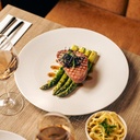 BONBISTRO ASTRO - ASSIETTE PLATE BLANCHE EN POCELAINE 32CM 