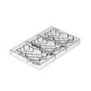 MOULE SILIKOMART BUCHE PELUCHE 1100 - 236 x 70MM HT 91MM + SCG068 MOULE SILICONE