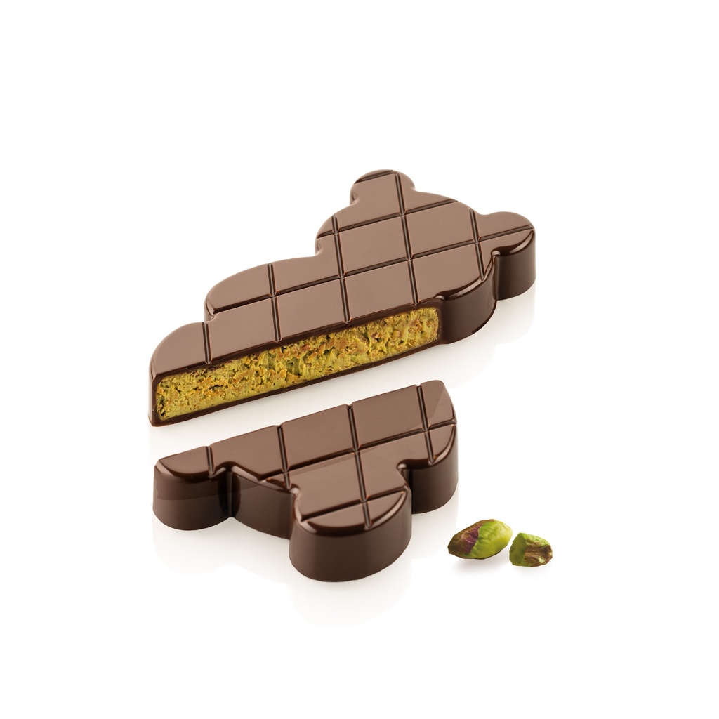 MOULE SILIKOMART N.2 CHOCO BEAR SCG068 - 67 x 90MM HT 2MM