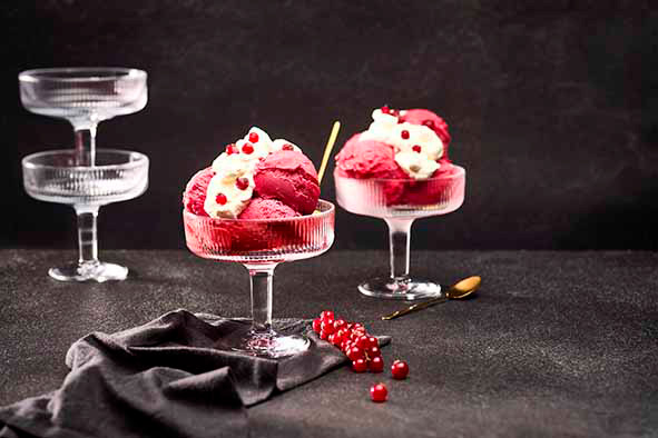 LA ROCHERE - COUPE A GLACE ALICE 33CL TRANSPARENT DIAM. 12,5CM HT 12CM SET DE 6