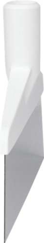 VIKAN 29085 GRATTOIR SOL POLYPROPYLENE BLANC LAME INOX-17.5 x 26CM HT 15,5CM SANS MANCHE