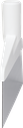 VIKAN 29085 GRATTOIR SOL POLYPROPYLENE BLANC LAME INOX-17.5 x 26CM HT 15,5CM SANS MANCHE