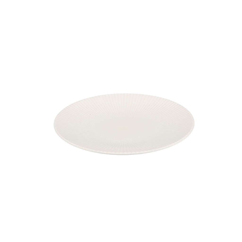 BONBISTRO SOLIS - ASSIETTE PLATE BLANCHE EN PORCELAINE 25CM - 740532