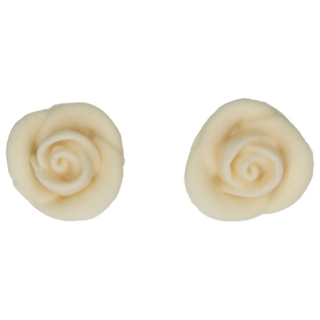 FUNCAKES ROSE BLANCHE 2.5CM 6 PCES