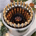 BARBECUE FUJI INOX POUR 28 BROCHETTES Ø42CM