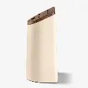 ARCOS - BLOC À COUTEAUX OVALE UNIVERSEL BLANC ET BOIS D'ACACIA 11,25 x 13,15CM HT 24,9CM