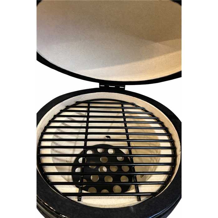 BARBECUE FUJI KAMADO NOIR EN CERAMIQUE 35 x 40,5CM HT 55CM 