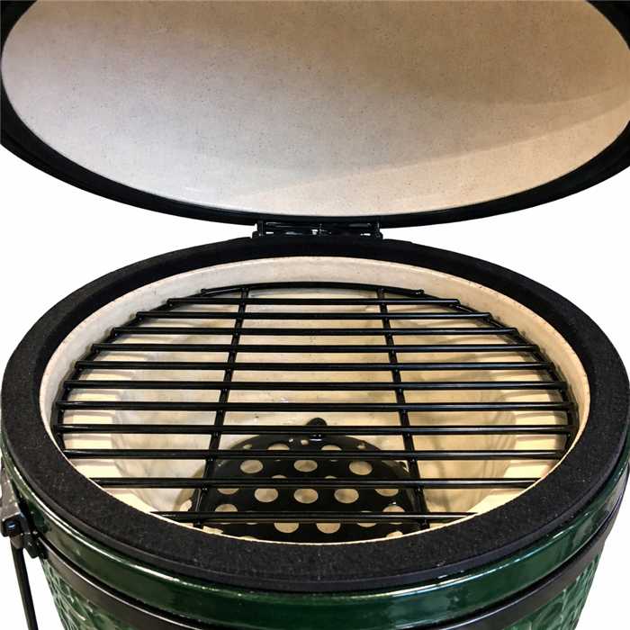 BARBECUE FUJI KAMADO NOIR EN CERAMIQUE 35 x 40,5CM HT 55CM 