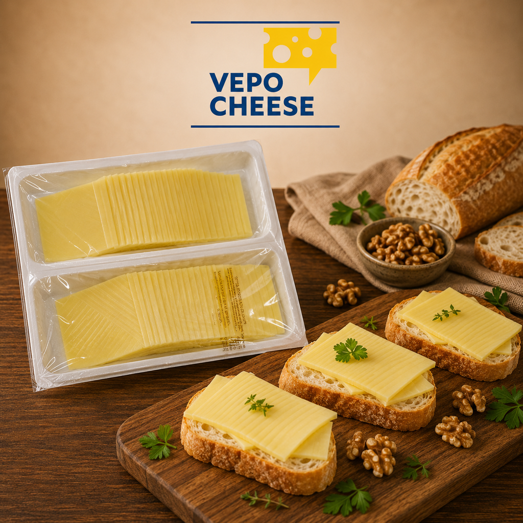 FROMAGE GOUDA TRANCHÉ **10X10** CARRE VEPO CHEESE  1KG