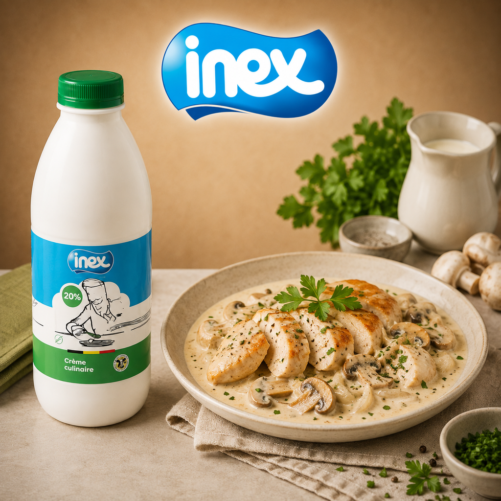 INEX 6010 CRÈME CULINAIRE 20% GASTRONOM  EN BOUTEILLE PLASTIQUE 1L